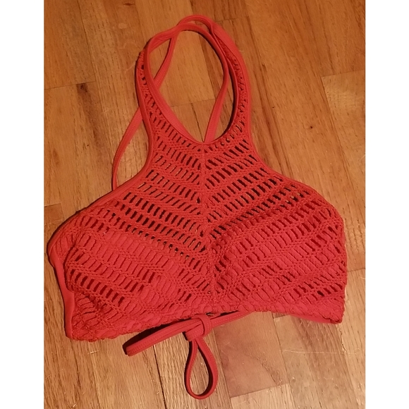 Xhilaration Other - Bright orange woven bikini top